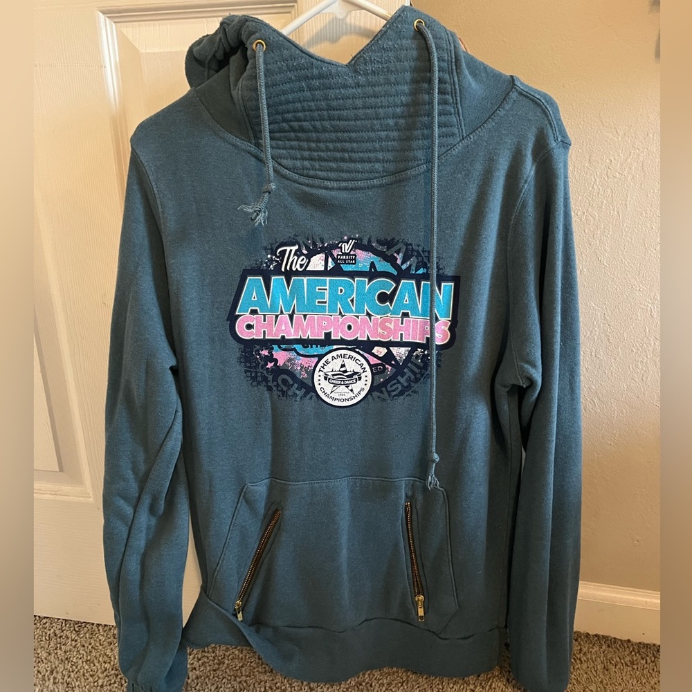 Blue American cheer hoodie